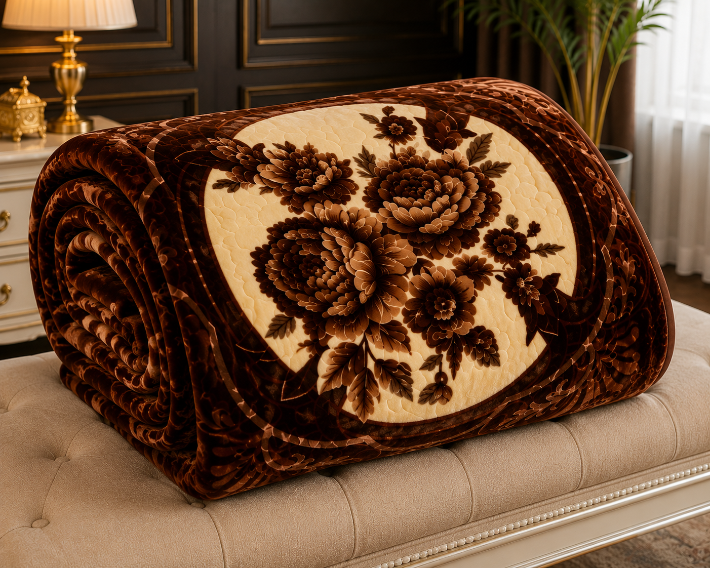 Best Choice Double Bed 2-Ply Blanket Coffee